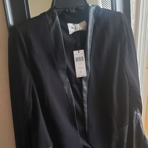 BCBG light blazer with leather lining